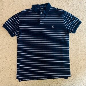 Polo by Ralph Lauren Navy & White Striped Men's Polo
